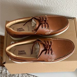 NEW Samuel Hubbard New Endeavor Leather Boat Shoes